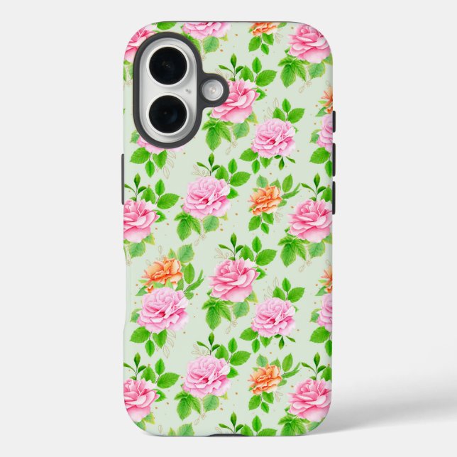 Floral Pink Roses Pattern-23670 Case-Mate iPhone Case (Back)