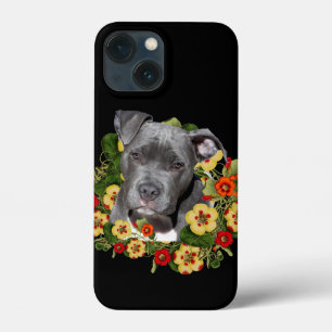 Floral pitbull mum iPhone 13 mini case