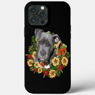 Floral pitbull mum iPhone 13 pro max case