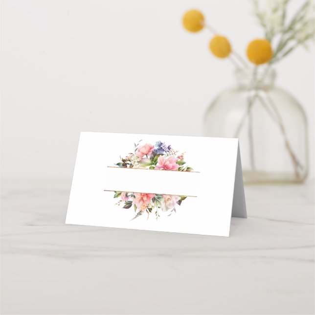 Floral Place Card (Front)