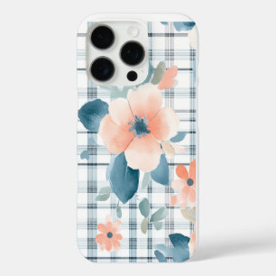 Floral Plaid iPhone 16 Pro Case