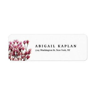 Floral Plain Elegant Modern Black White Minimalist
