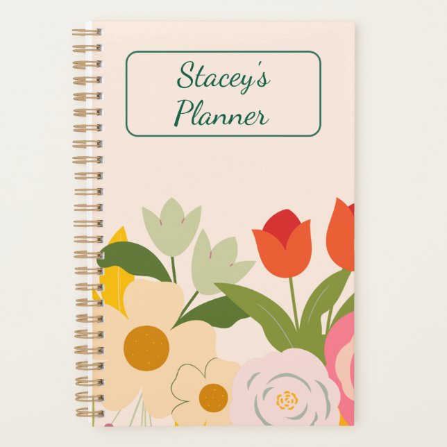 Floral Planner - Personalized (Front)
