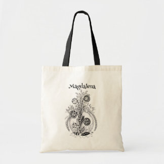 Floral plant Intricate Ink Art -  Tote Bag