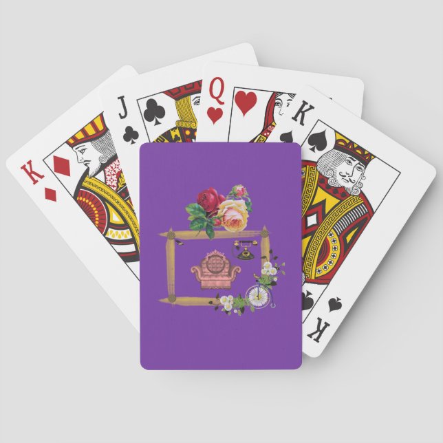 Floral Playing Card Deck (Back)