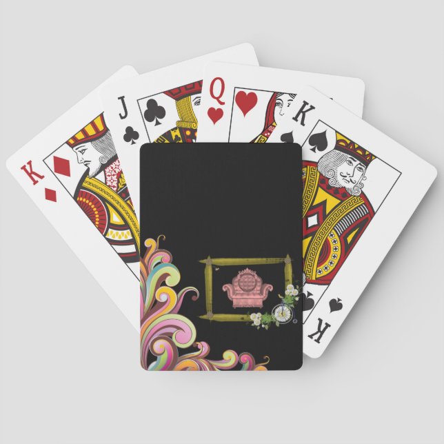 Floral Playing Card Deck (Back)