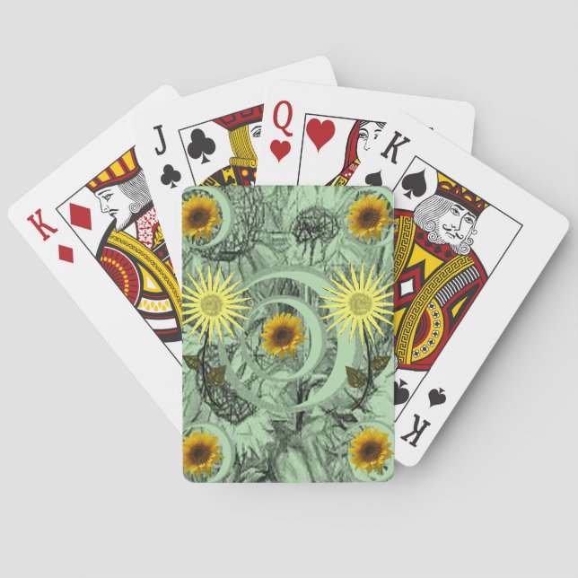 Floral Playing Card Deck (Back)