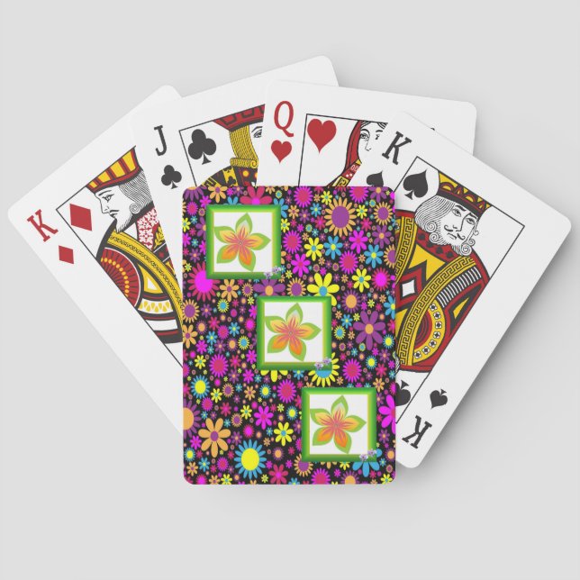 Floral Playing Card Deck (Back)