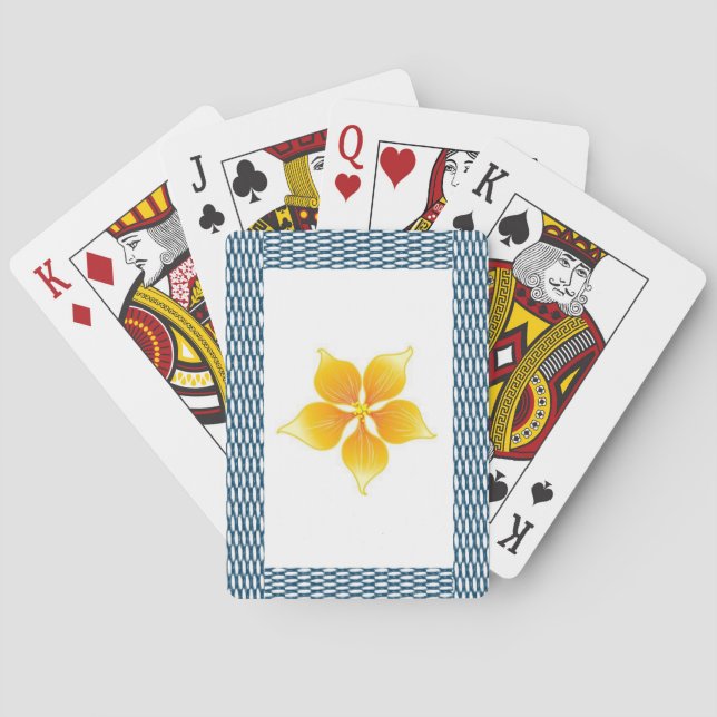 Floral Playing Card Deck (Back)
