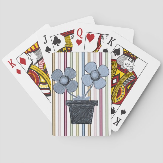 Floral Playing Card Deck (Back)