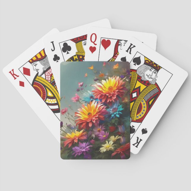 Floral Playing Cards (Back)