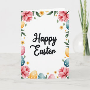 Floral Polka Dot Spring Card