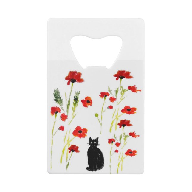 Floral Poppy Cute Cat (Front)