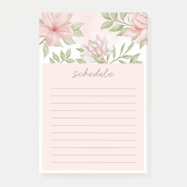 Floral Post-it Notes (Front)