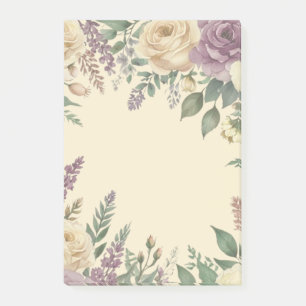 floral post-it notes
