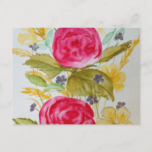 floral postcard
