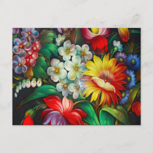 Floral Postcard
