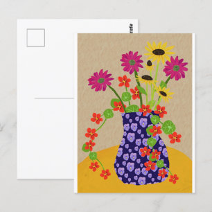Floral Postcard
