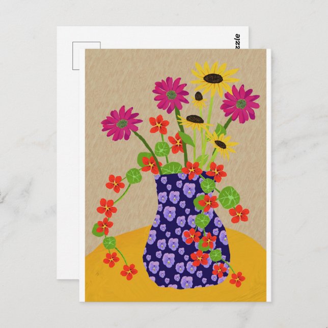 Floral Postcard (Front/Back)