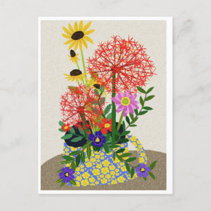 Floral Postcard