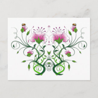 Floral Postcard:    Flower Symmetry Postcard