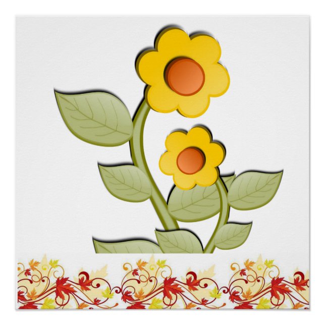 Floral Poster (Front)