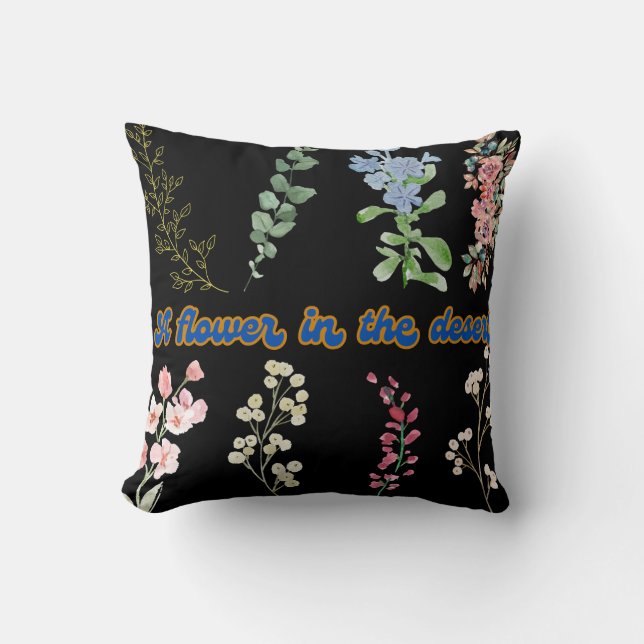 Floral premium customised design pillows (Front)