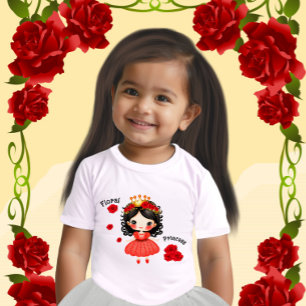 Floral princess baby T-Shirt