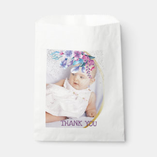 Floral Princess Birthday Thank you Favour Bags