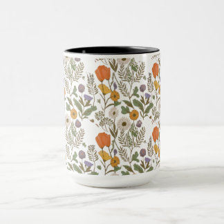 floral print coffee mugs