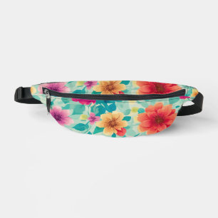 Floral Print Cut Sew Fanny Pack