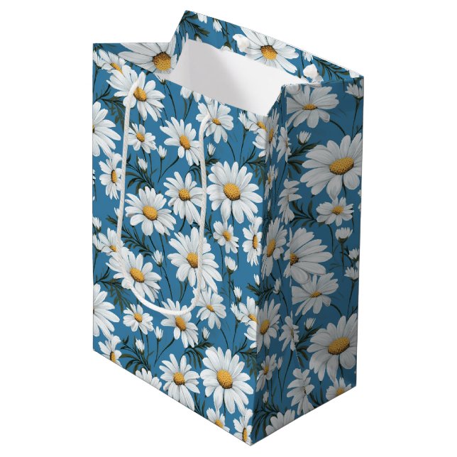 Floral Print Gift Bag (Front Angled)