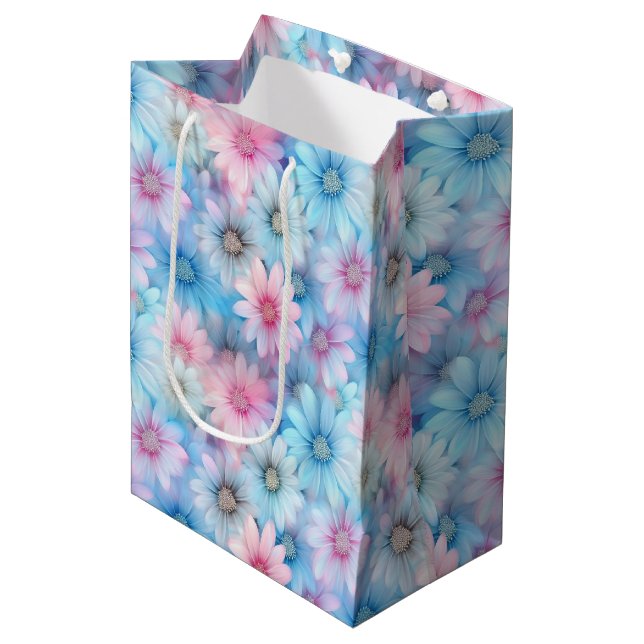 Floral Print Gift Bag (Front Angled)