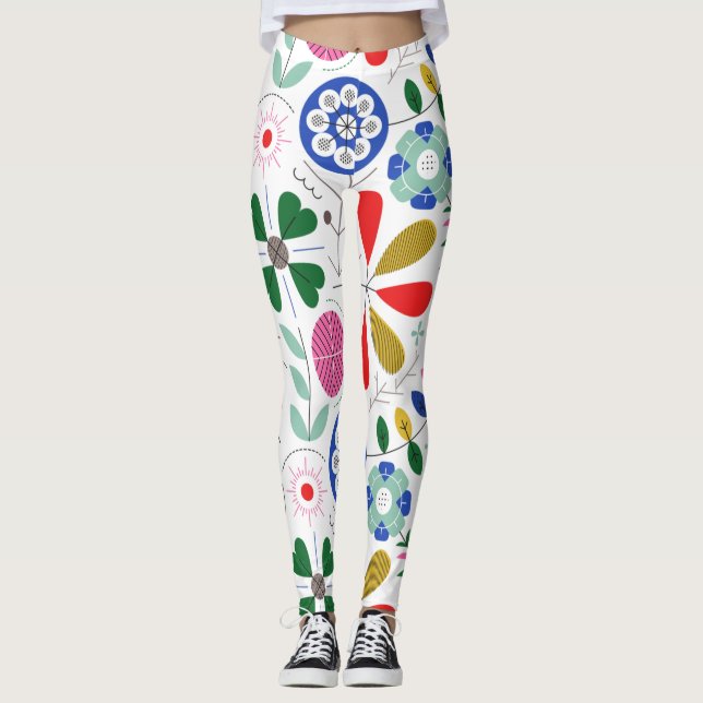 Floral Print Leggings (Front)