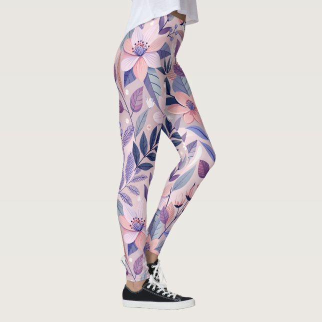 Floral Print Leggings – Fashion Meets Function (Right)