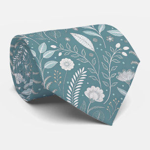 Floral Print Neck Tie for Stylish Outfits