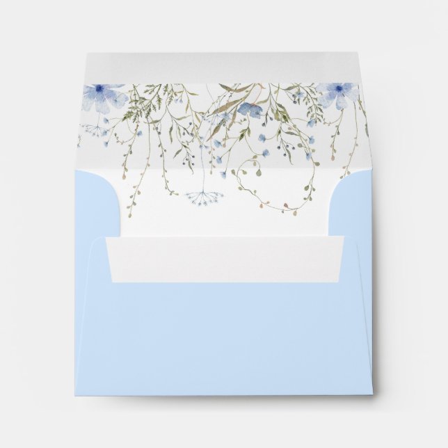 Floral Print Note Card Envelope (Back (Bottom))