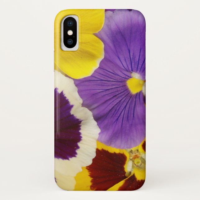 Floral Print Pansies Case-Mate iPhone Case (Back)