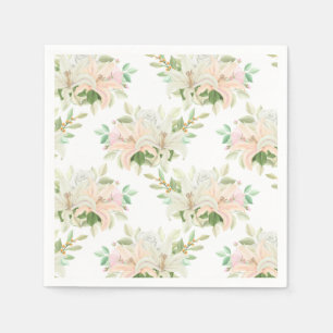 Floral Print Paper Napkins