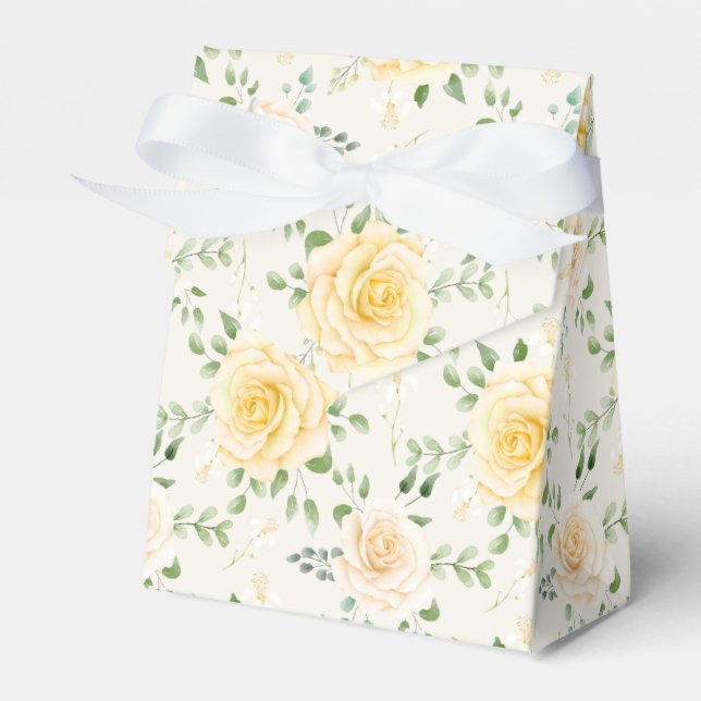 Floral Print Party Favour Box  (Front Side)