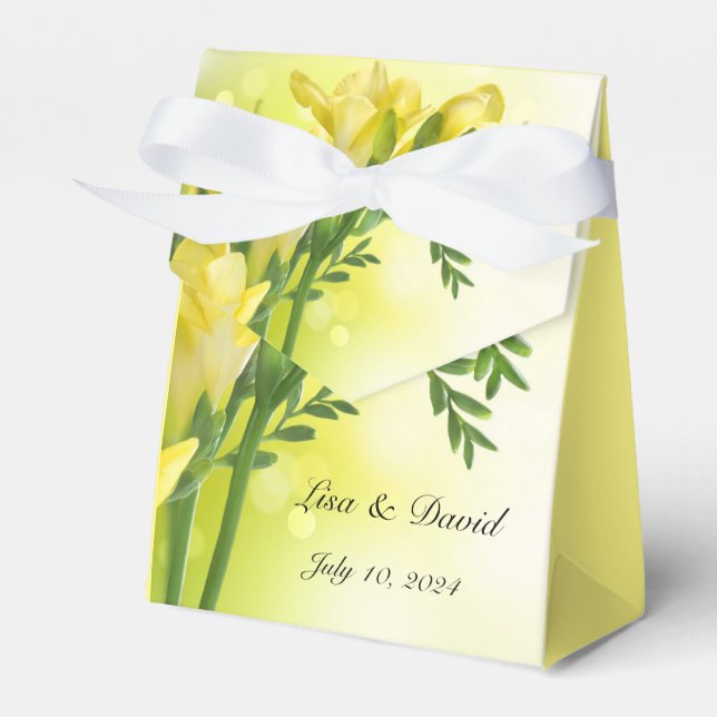 Floral Print Party Favour Box  (Front Side)