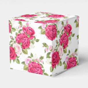 Floral Print Party Favour Box 