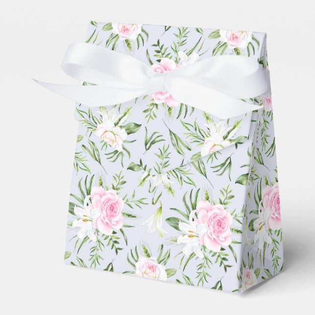 Floral Print Party Favour Box  (Front Side)