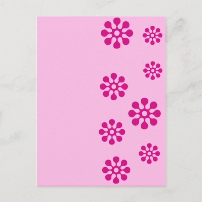 Floral print postcard (Front)