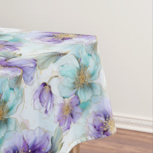 Floral Print Tablecloth