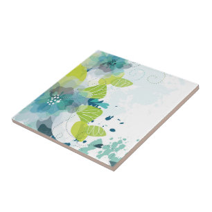 Floral Print Tile