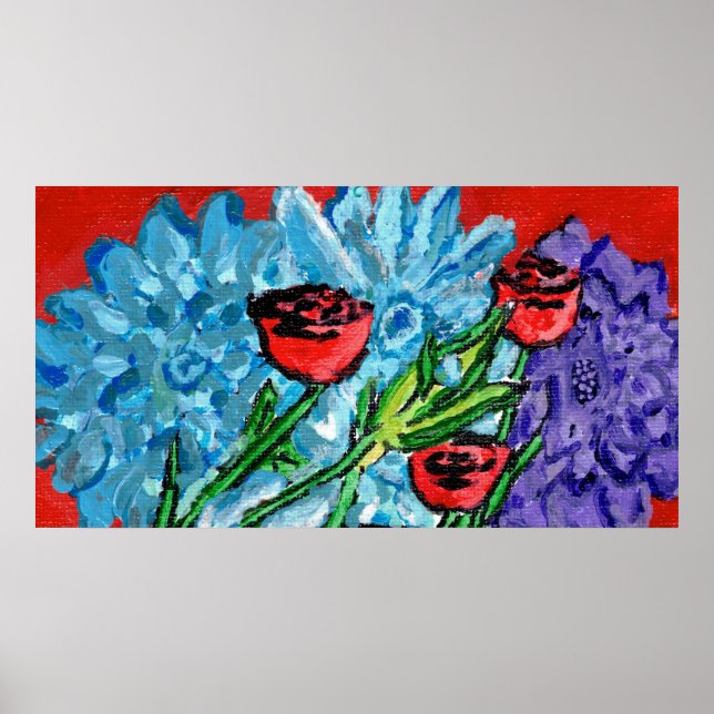 Floral Print, Value Poster  (Semi-Gloss) (Front)