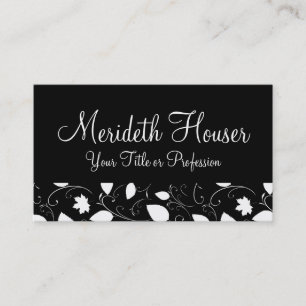 Floral Professional Business Cards