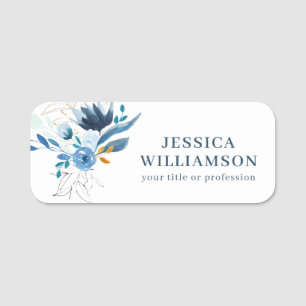 Floral Professional Conference Personalised Name Tag
