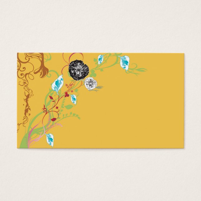 Floral Profile Card (Front)